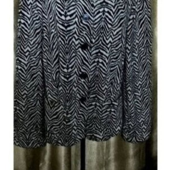 SIZE 20W ASHLEY TAYLOR BLACK AND WHITE BLAZER JACKET BLOUSE TOP CAREER - Picture 1 of 2